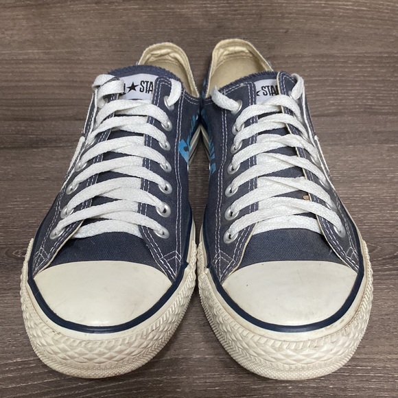 Seattle Seahawks Converse All Star Mens Size 9 Shoes Custom Low Top Blue Sneaker - Picture 5 of 7